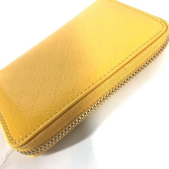 Auth GUCCI 255452 Sima Line Micro Guccissima Wallet Compact Wallet Card Case pur - Picture 4 of 10